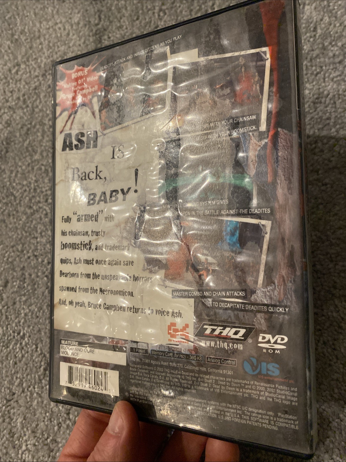 Evil Dead-Fistfull of Boomstick – Sony PlayStation 2 – See Description