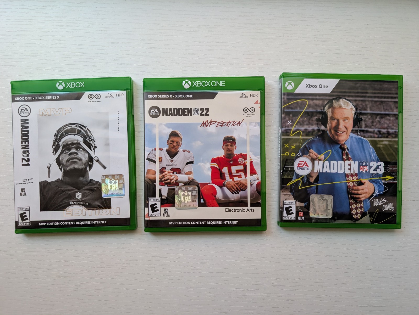 Madden NFL 21 22 23 Xbox One Lot Bundle MVP Edition CIB Complete Tested EA Sport
