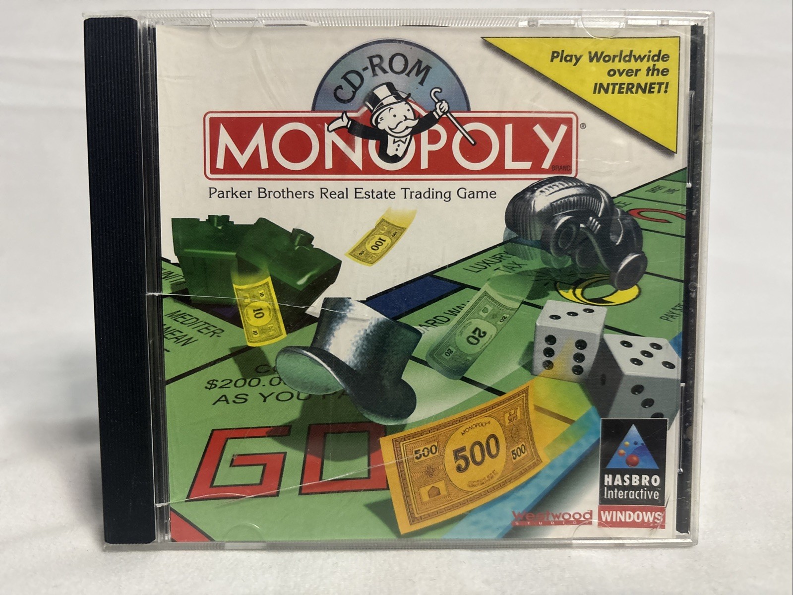 PC Game Lot – Monopoly + Battleship – Hasbro Interactive – Windows 95 CD-ROM