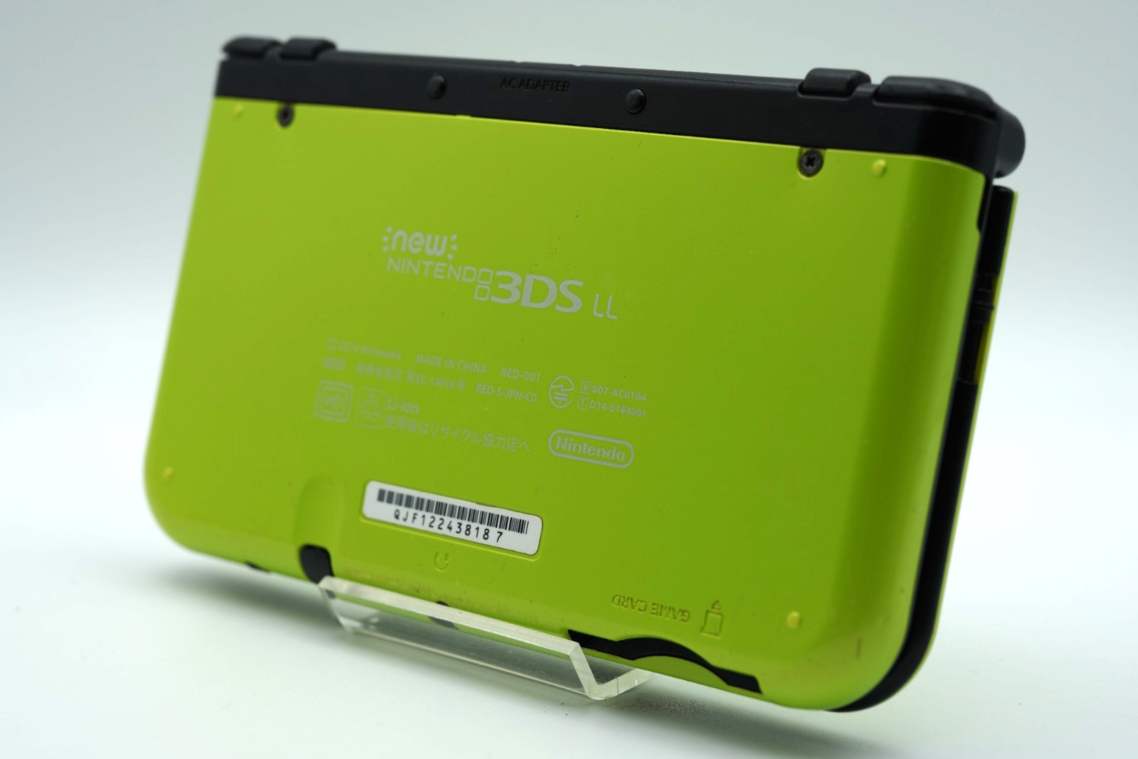 [Dual IPS] New Nintendo 3DS LL XL Lime Black Region free Console #002