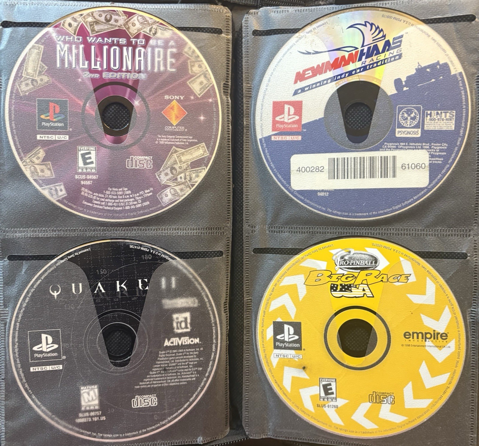 33 PlayStation Games w/ Carrying Case- Tested