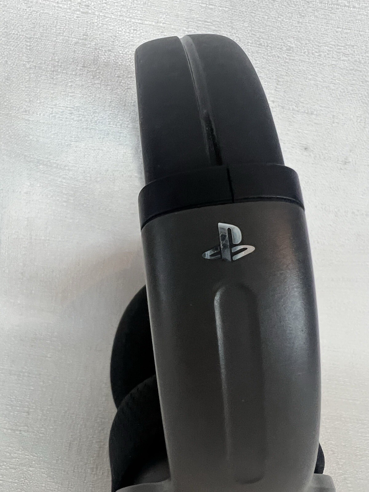 PlayStation Corded Headphones With Mic Black Grey Tested Work!