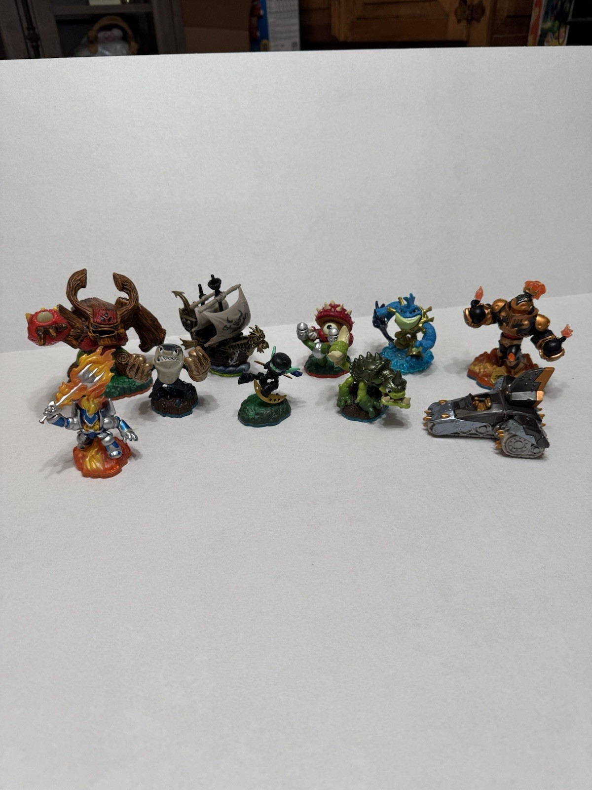 Lot Of 10 Skylander Activision Action Figures and Vehicles Set, 2011-2015