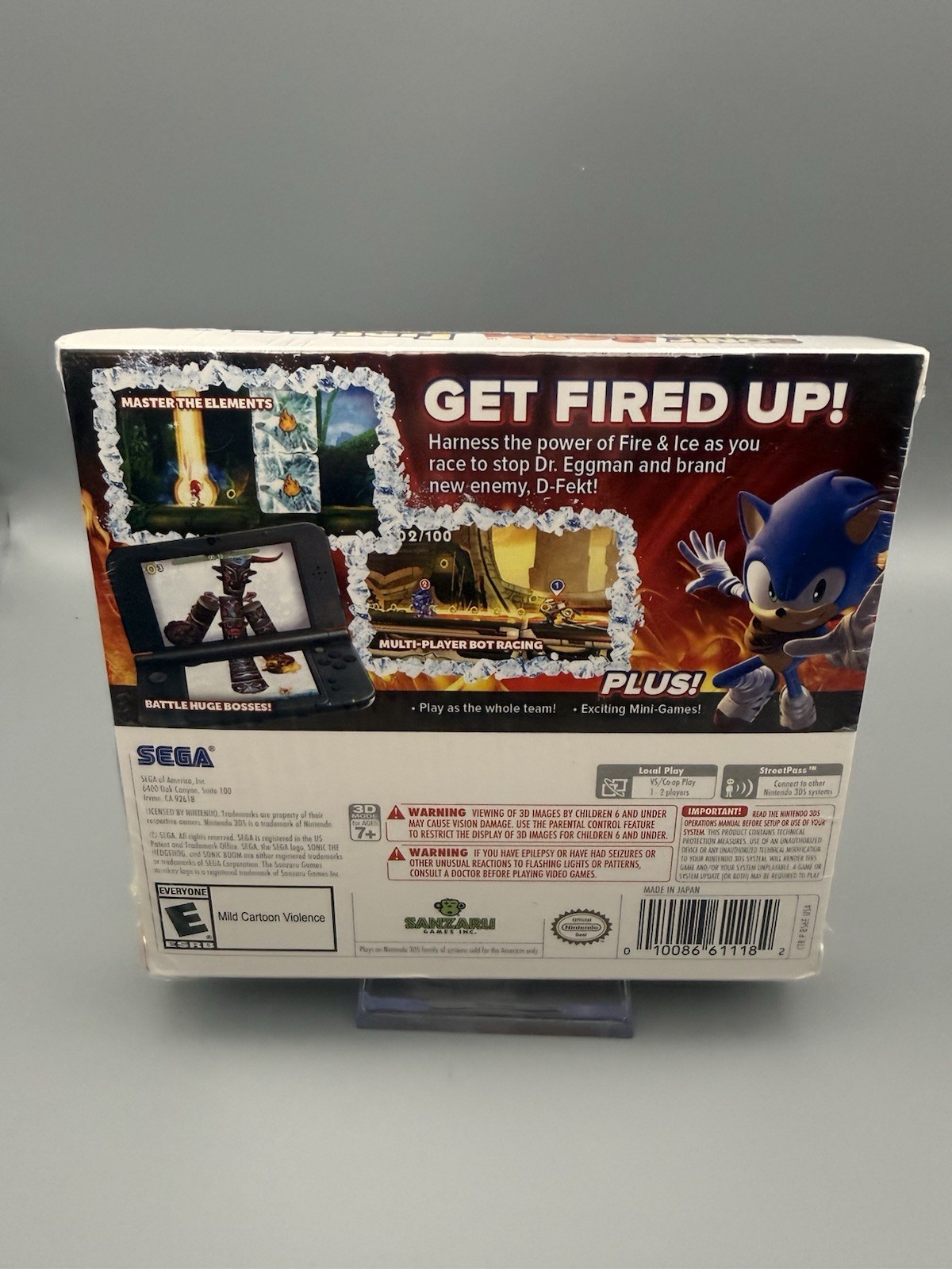 Sonic Boom: Fire & Ice — Launch Edition (Nintendo 3DS, 2016)