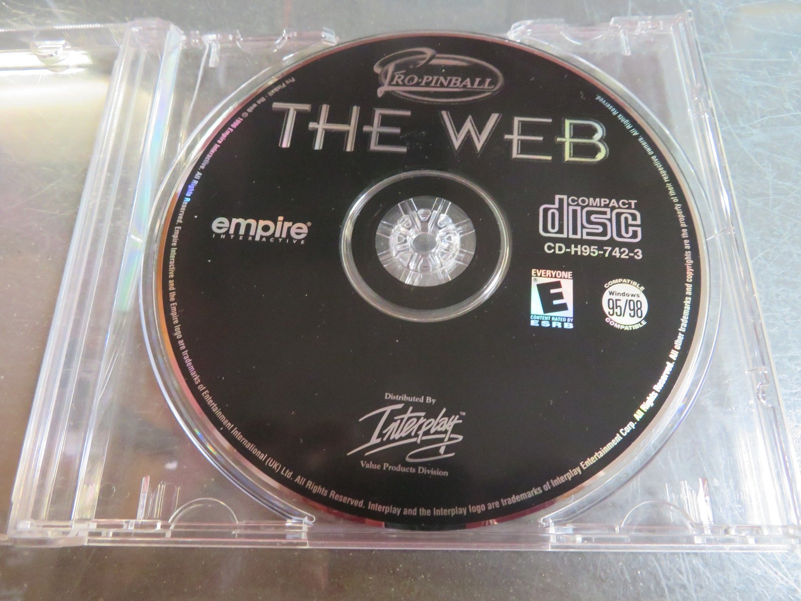 Pro-Pinball: The Web (PC, 1996) *DISC ONLY
