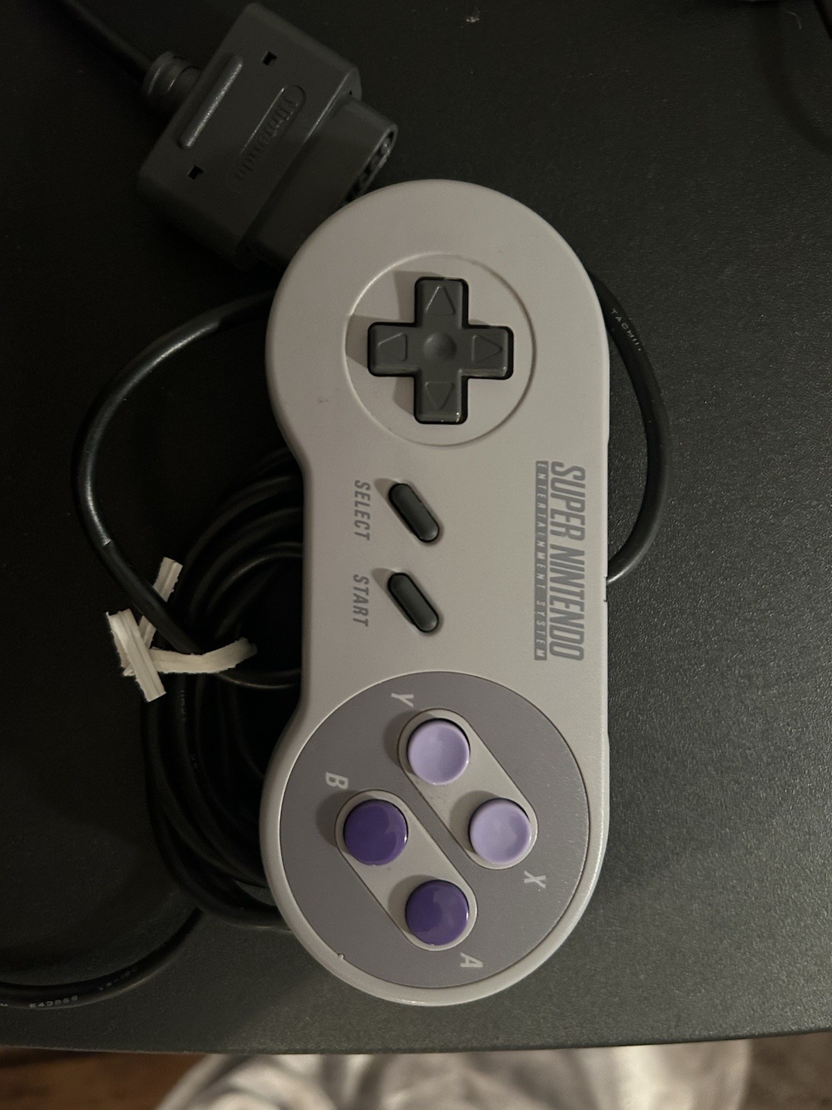 Working Super Nintendo SNES Bundle with 2 Controllers, Power Adapter & Tray