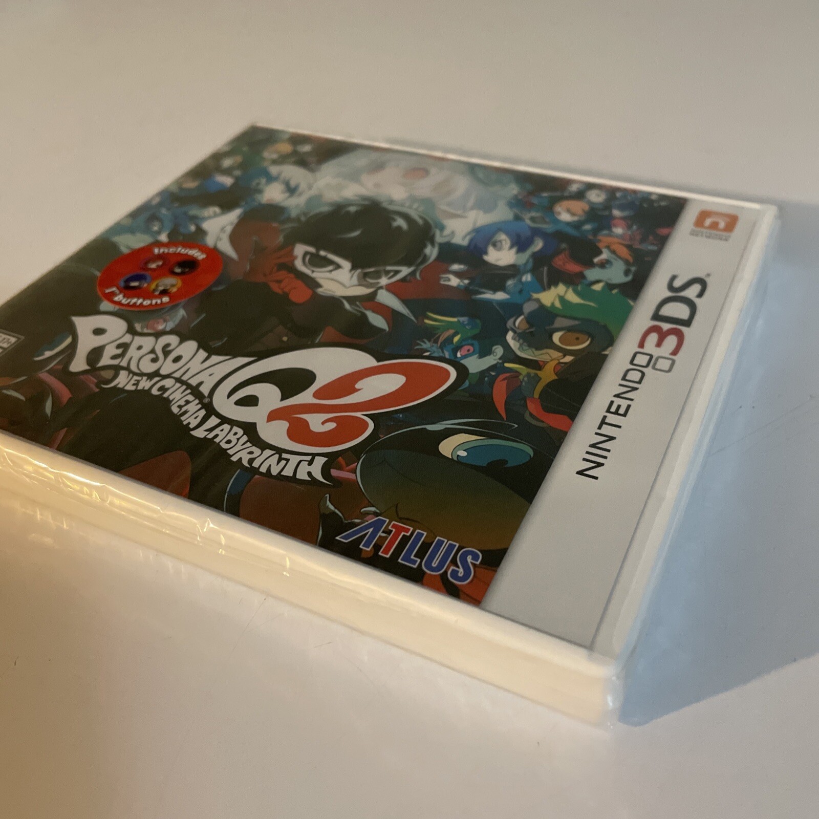 Persona Q2 New Cinema Labyrinth Launch Edition Buttons FACTORY SEALED