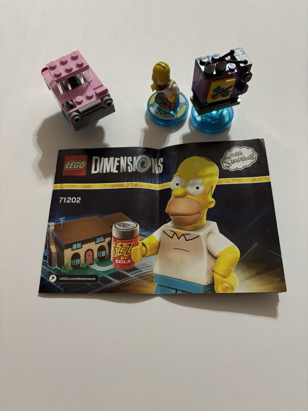 LEGO Dimensions Minifigure & Vehicle Lot w/ Manuals Bart, Finn, Emmet 2016