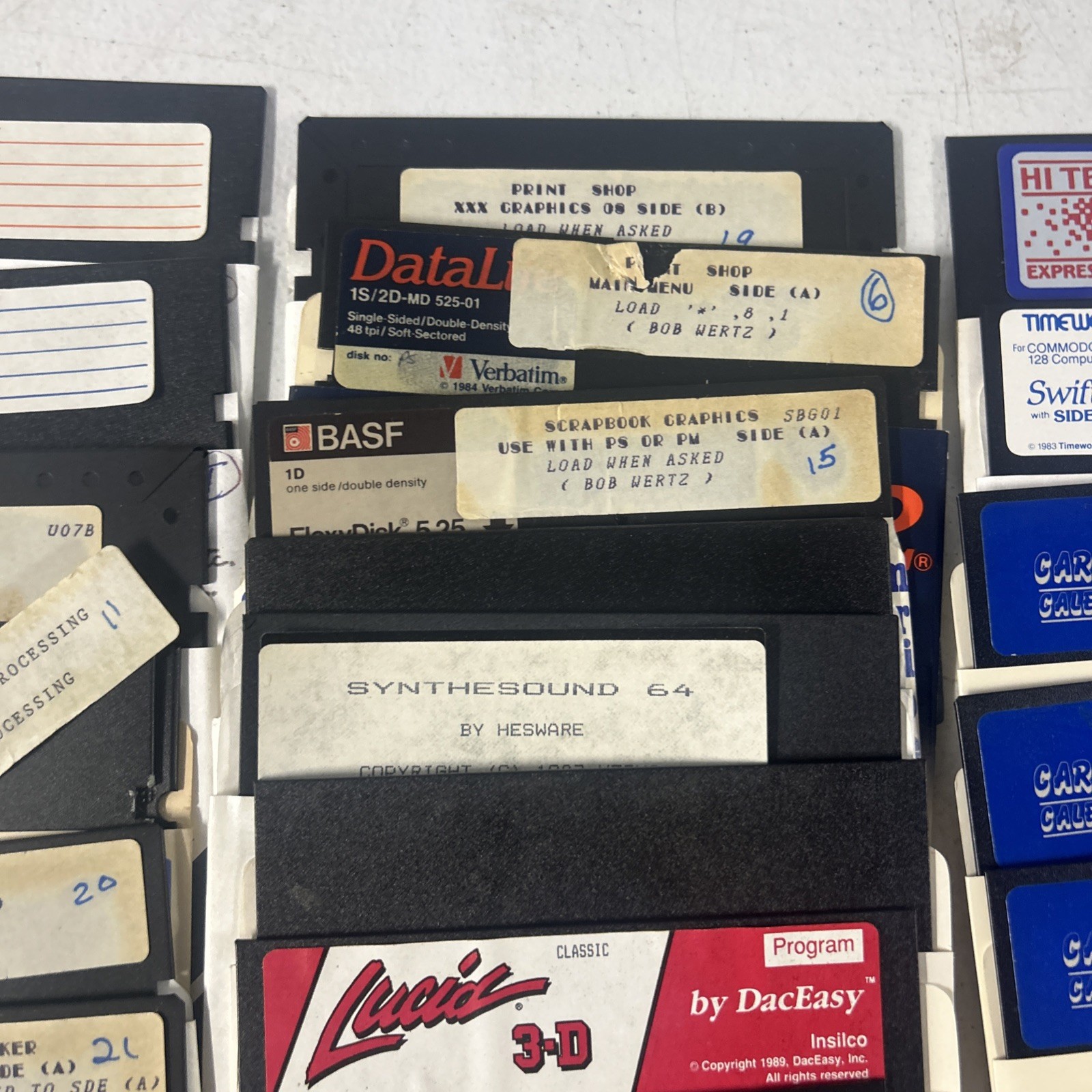 Commodore 64 Floppy Disks With Games Selling As Is for Blank Disk LOT Of 60