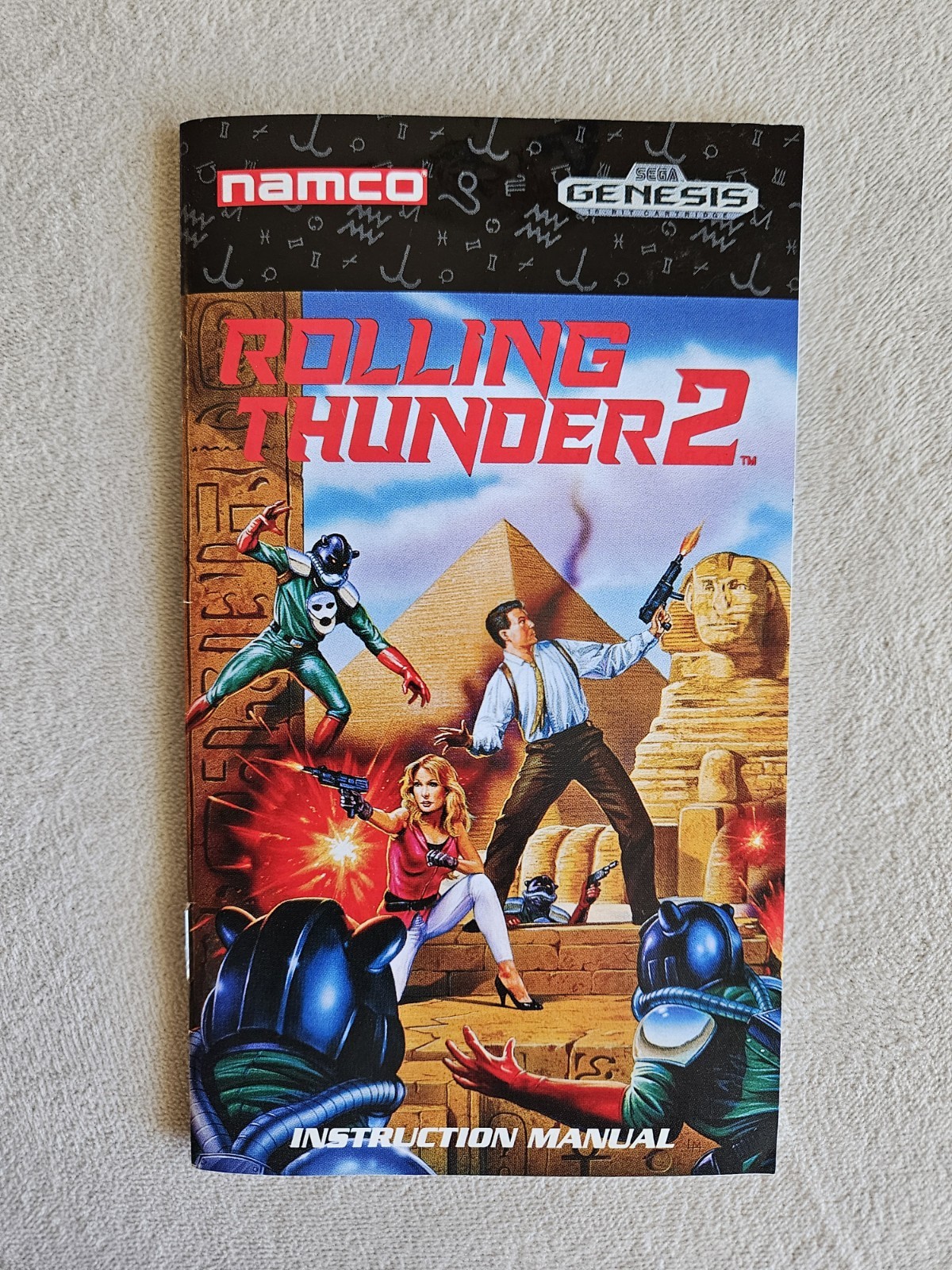 ROLLING THUNDER 2 SEGA GENESIS COMPLETE IN BOX VERY GOOD CONDITION