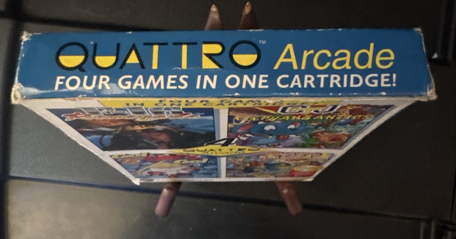 Camerica Quattro Arcade 4-in-1 Original NES Game Cartridge, Manual & Box English
