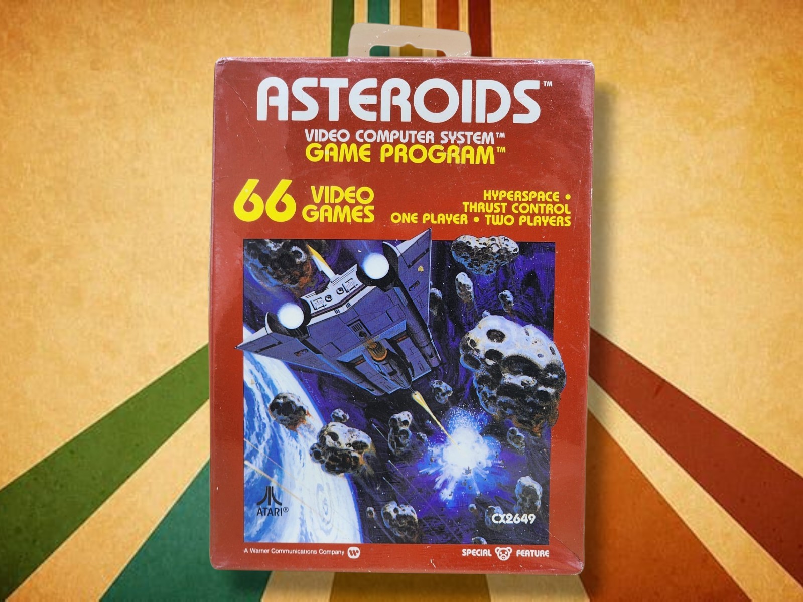 1981 Atari 2600 Asteroids CX 2649 Video Game Sealed – With Defects