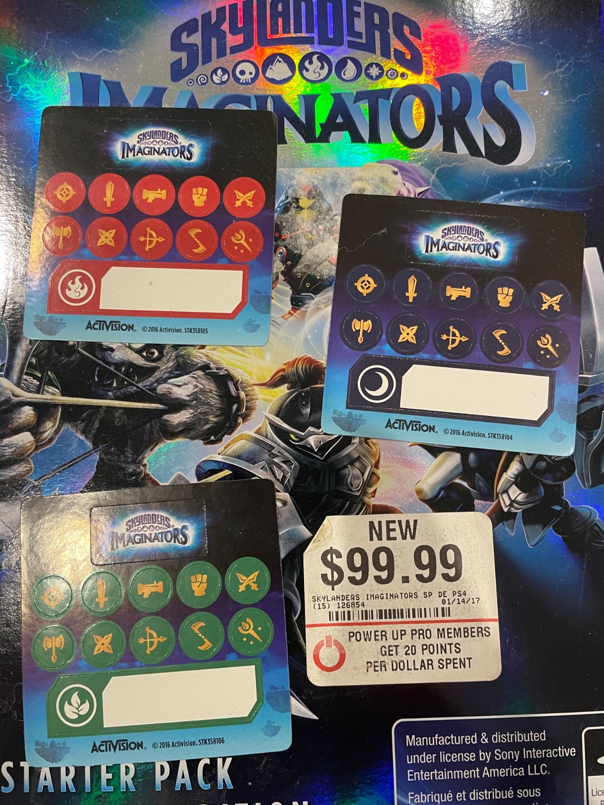 skylanders imaginators Dark edition ps4 box, NO GAME, starter pack