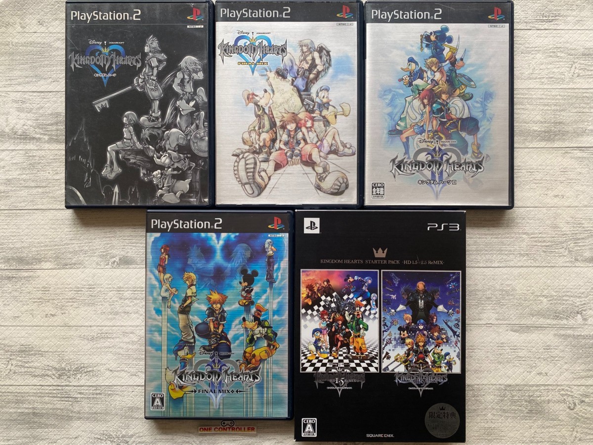 SONY PS 2 3 Kingdom Hearts Ⅰ＆Ⅱ & Final Mix & Starter Pack HD 1.5 + 2.5 Remix set