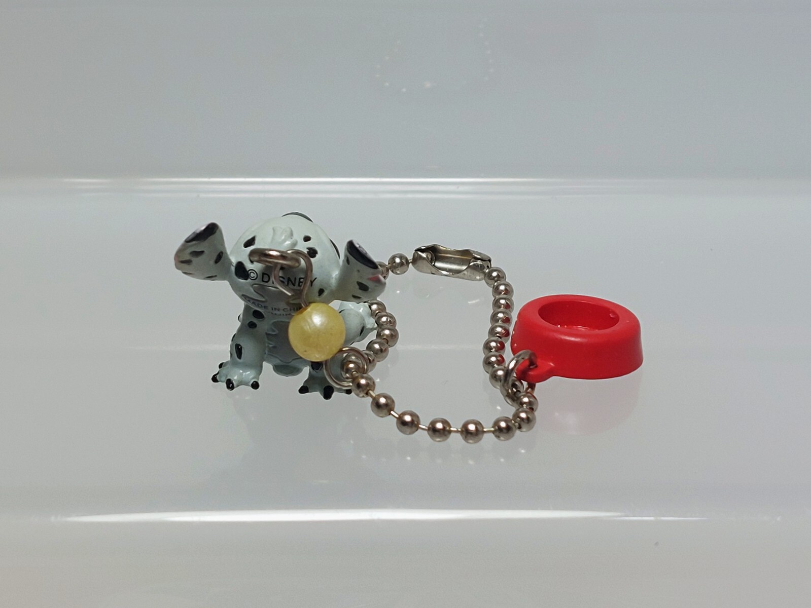 Lilo & Stitch as 101 Dalmatians Keychain Figure Disney Yujin B03 0.8in