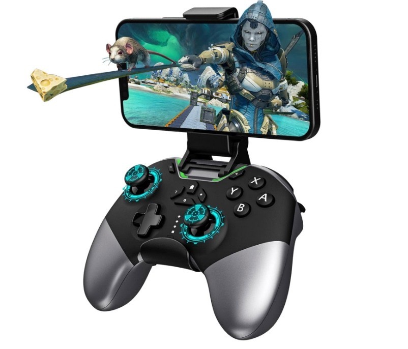 Bluetooth Controller for Switch/PC/iPhone/Android/Apple Arcade MFi Games/TV/Stea