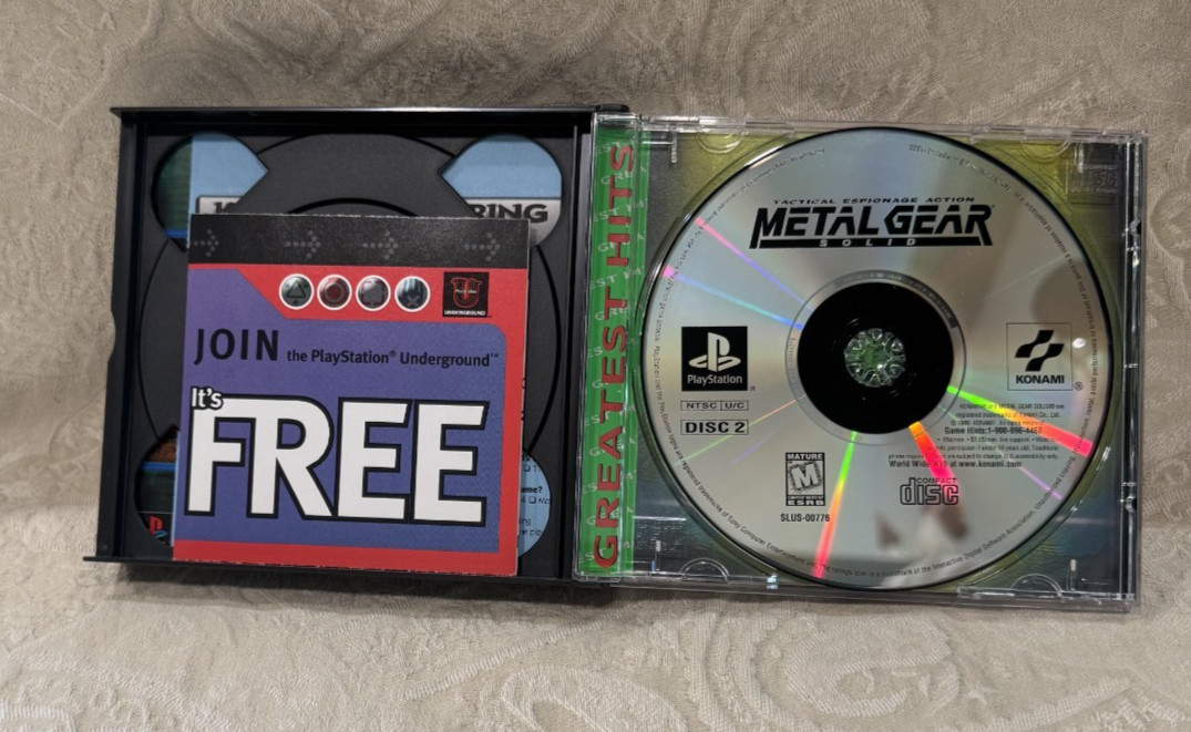 Metal Gear Solid Greatest Hits (Sony PlayStation 1, 1999)