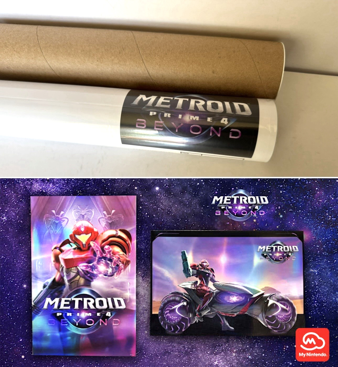 Metroid Prime 4 Beyond Holographic Poster Set Of 2 – My Nintendo Exclusive NEW