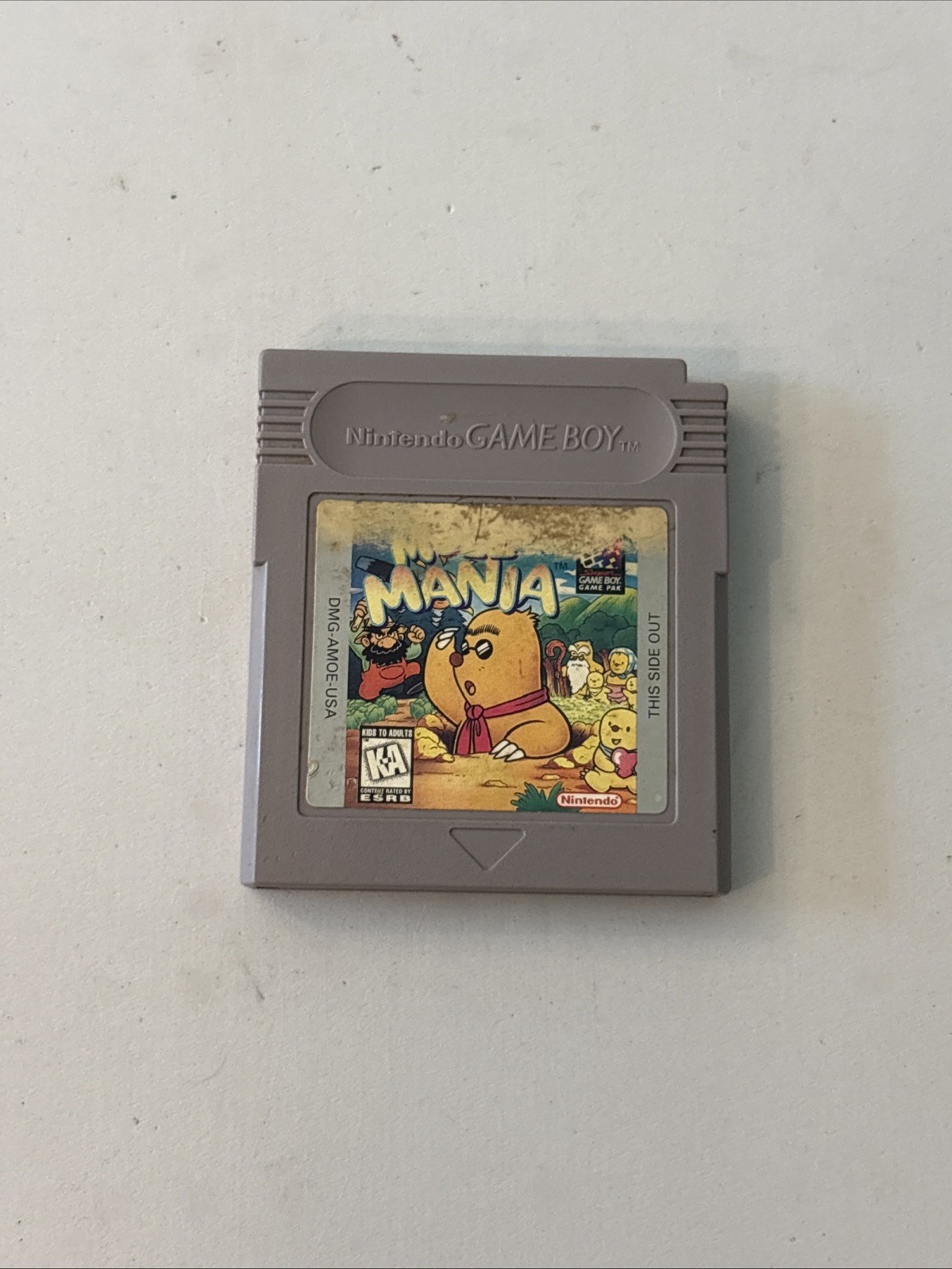 Mole Mania Nintendo Game Boy Game Color Advance SP Game