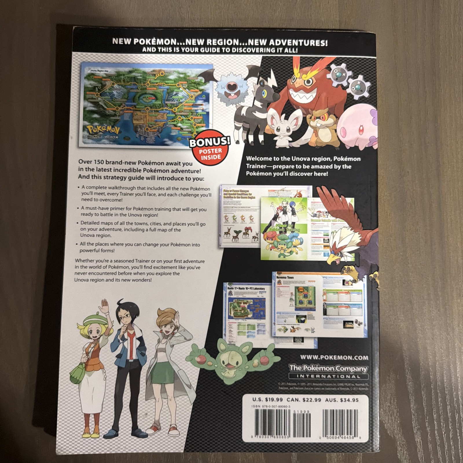 Pokemon Black and white Pokemon : The Official Pokemon Strategy Guide w/POSTER