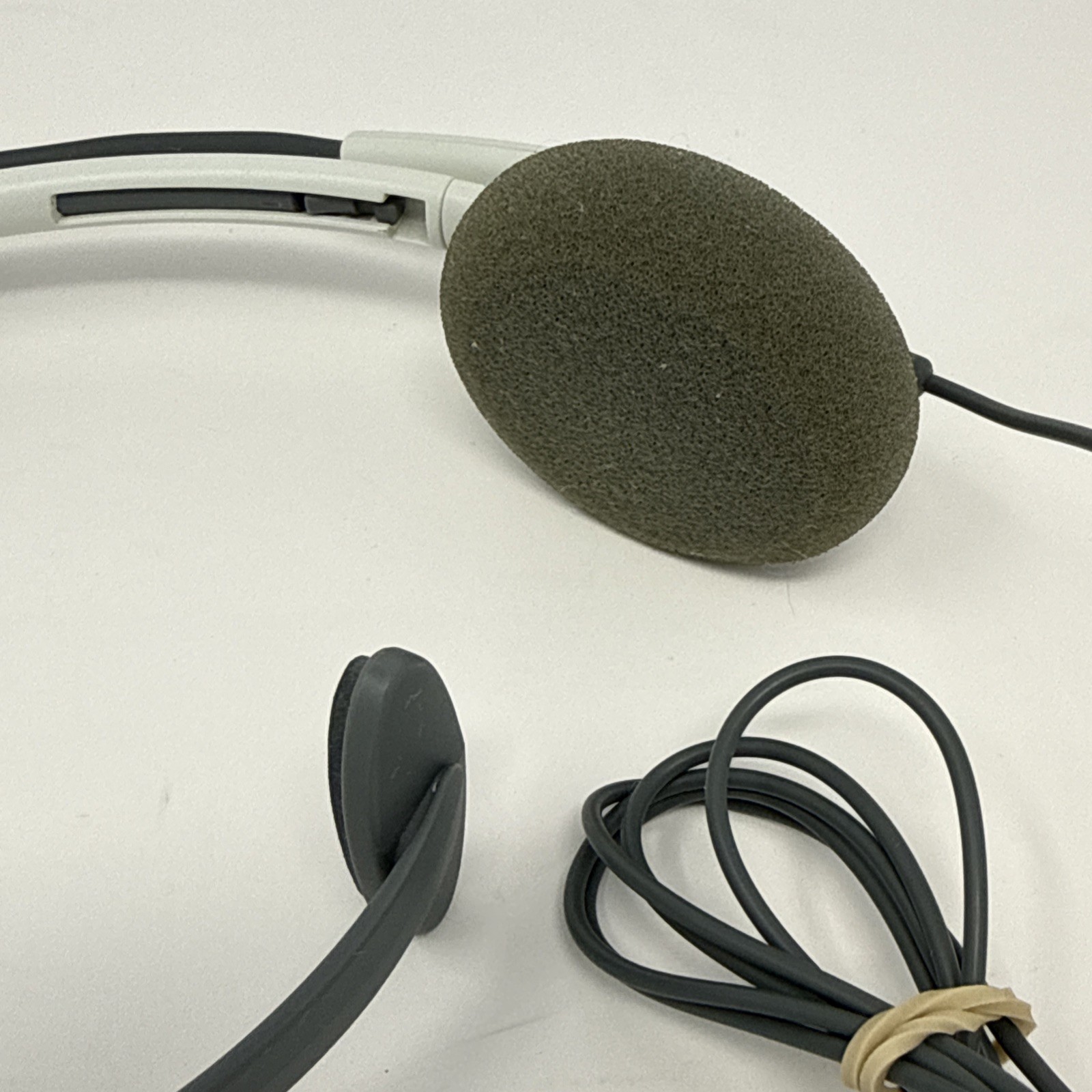 Original Microsoft XBOX 360 Live Headset White & Gray Headband Wired
