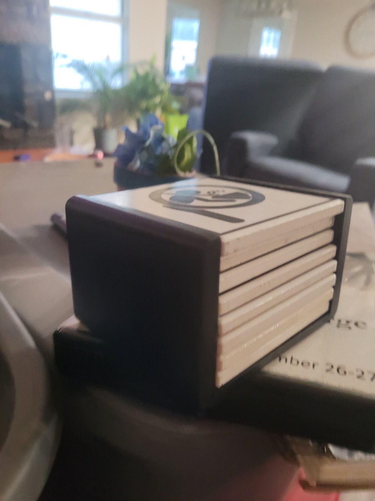 Portal Coasters from Xbox Game (White and Black)