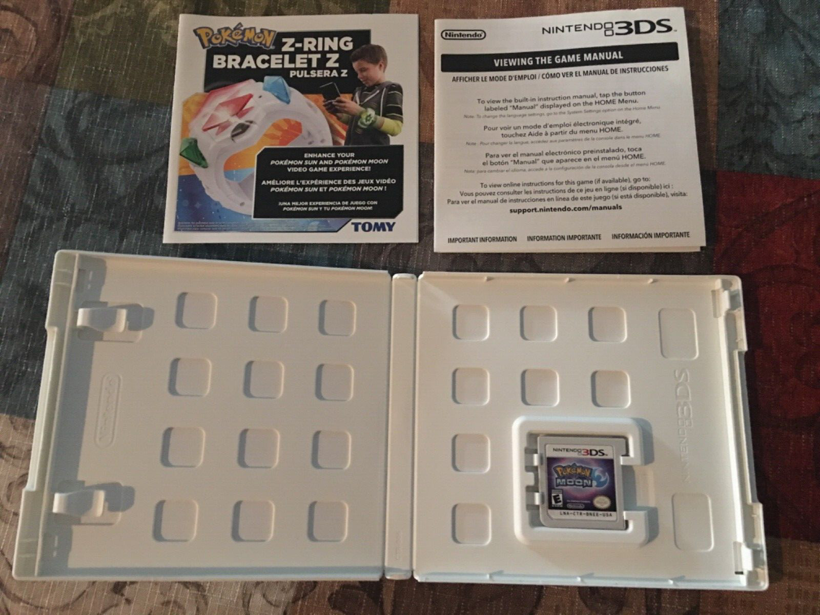 Authentic Pokémon Moon 3DS Game