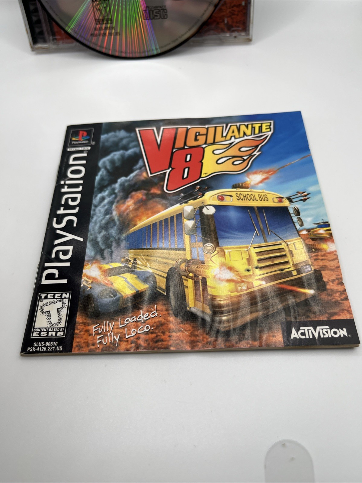 Vigilante 8 Greatest Hits (Sony PlayStation 1, 1998) Cib Tested READ DESCRIPTION