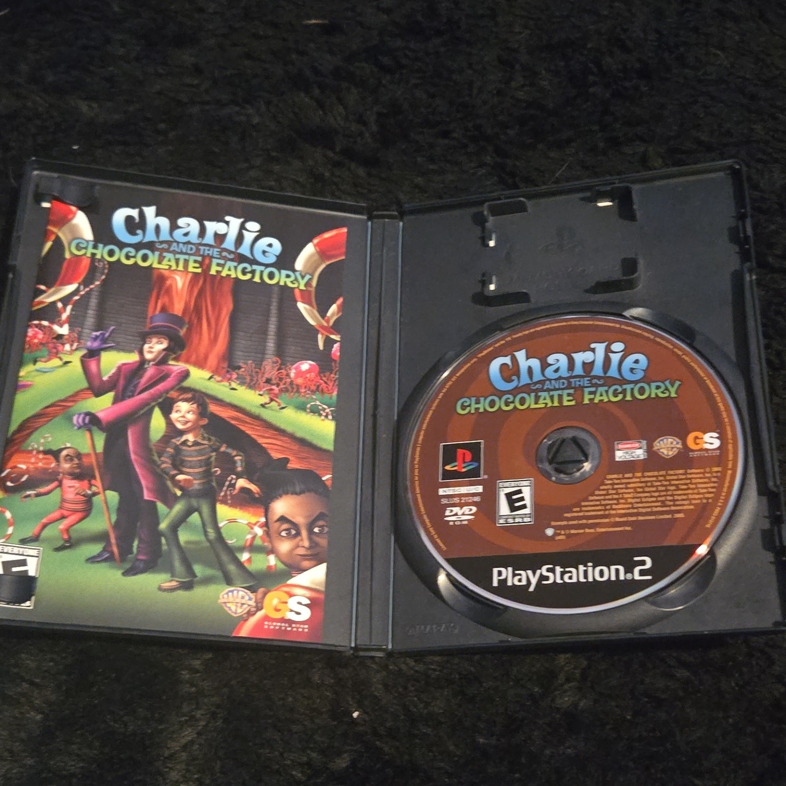 Global Star Software Charlie and the Chocolate Factory PS2 NTSC-U/C E 2005 Manu…