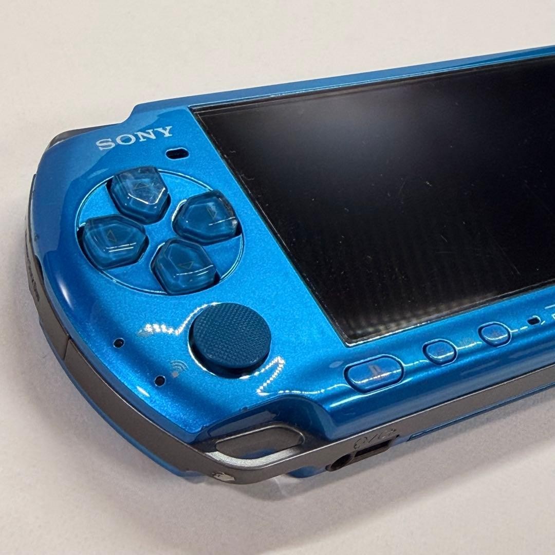 Sony PSP-3000 PSP 3000 Console Vibrant Blue VB Working Tested English language