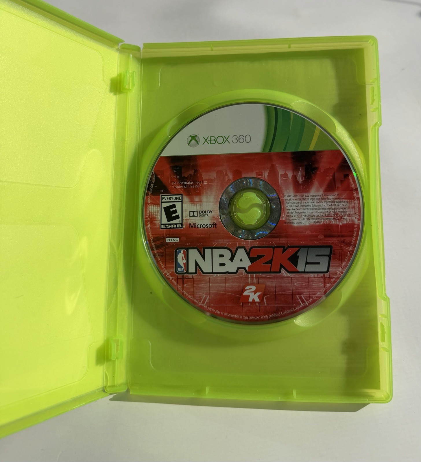 2K NBA 2K15 Xbox 360 Better with Kinect E Rated NTSC-U/C 2014 w/ Case