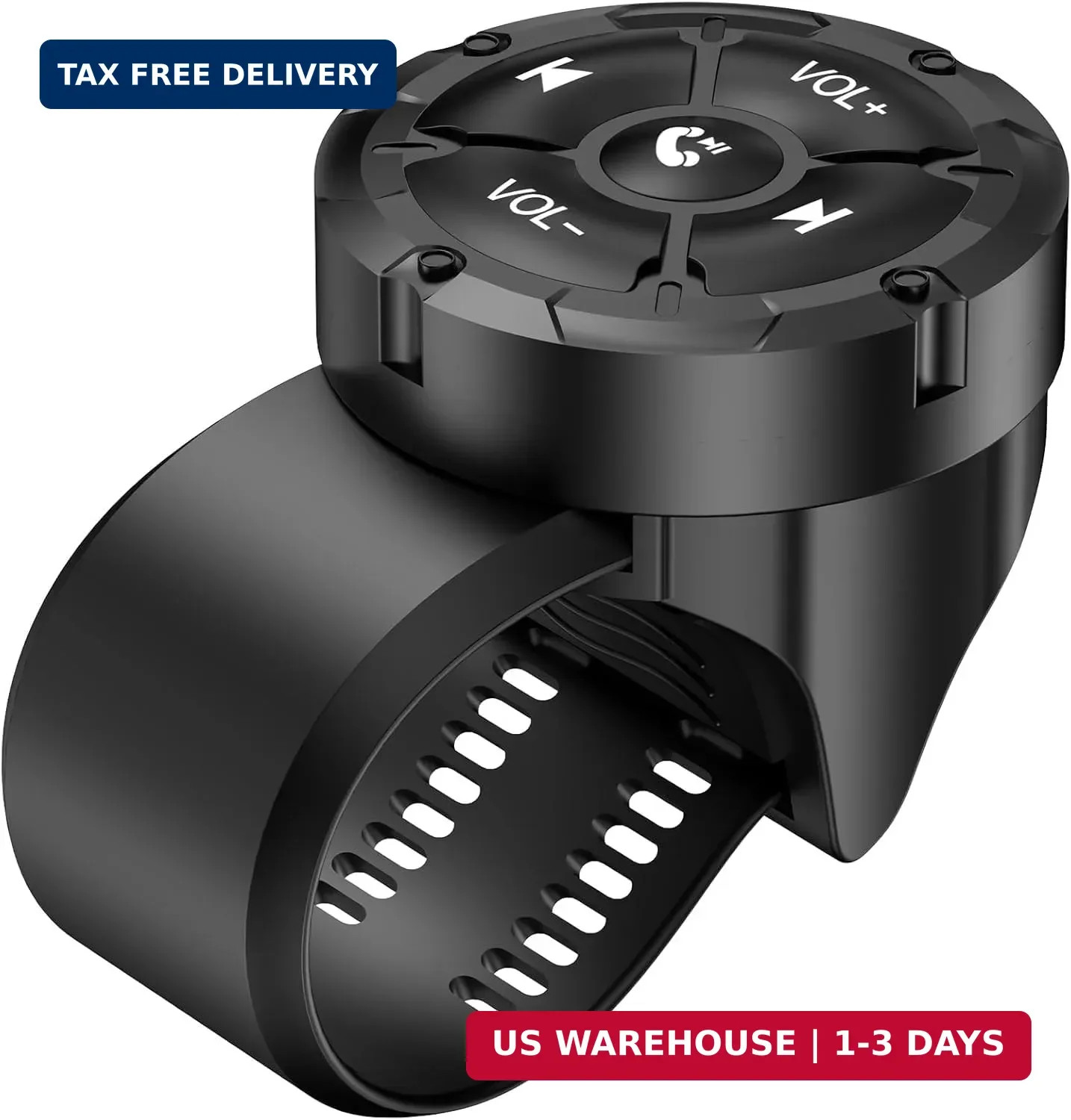 Bluetooth Media Button Remote Control,Adjustable Direction Waterproof Controller