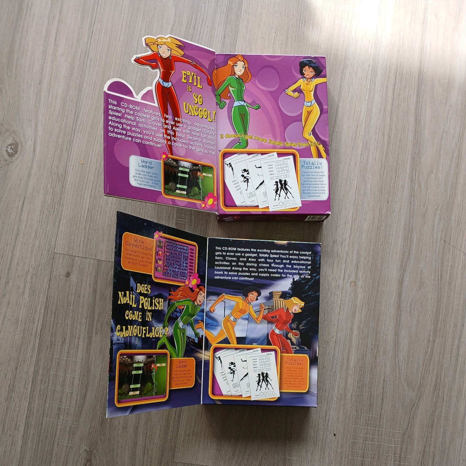 2 Lot Totally Spies Total Swamp Romp+ Swamp Monster Blues – NEW Box – CD Win/Mac