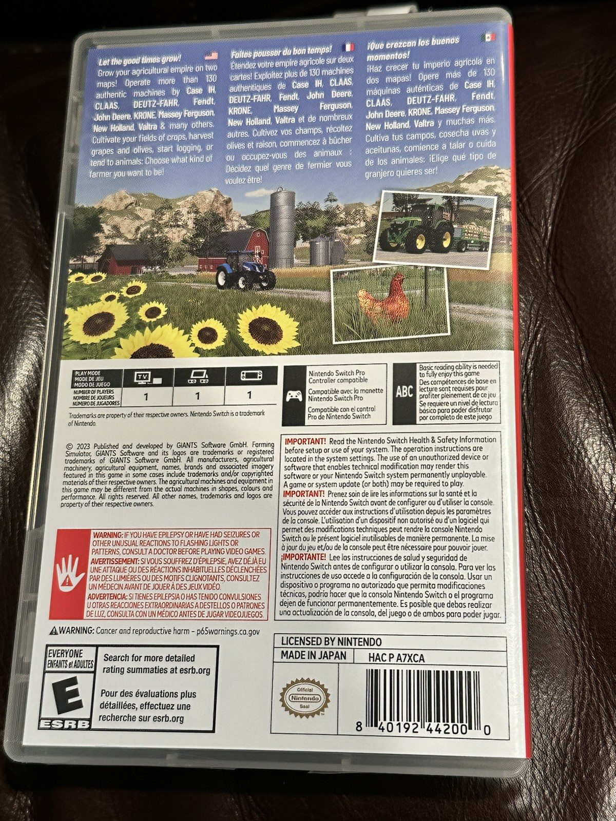 Farming Simulator 23 (Nintendo Switch, 2023) Tested Working CIB