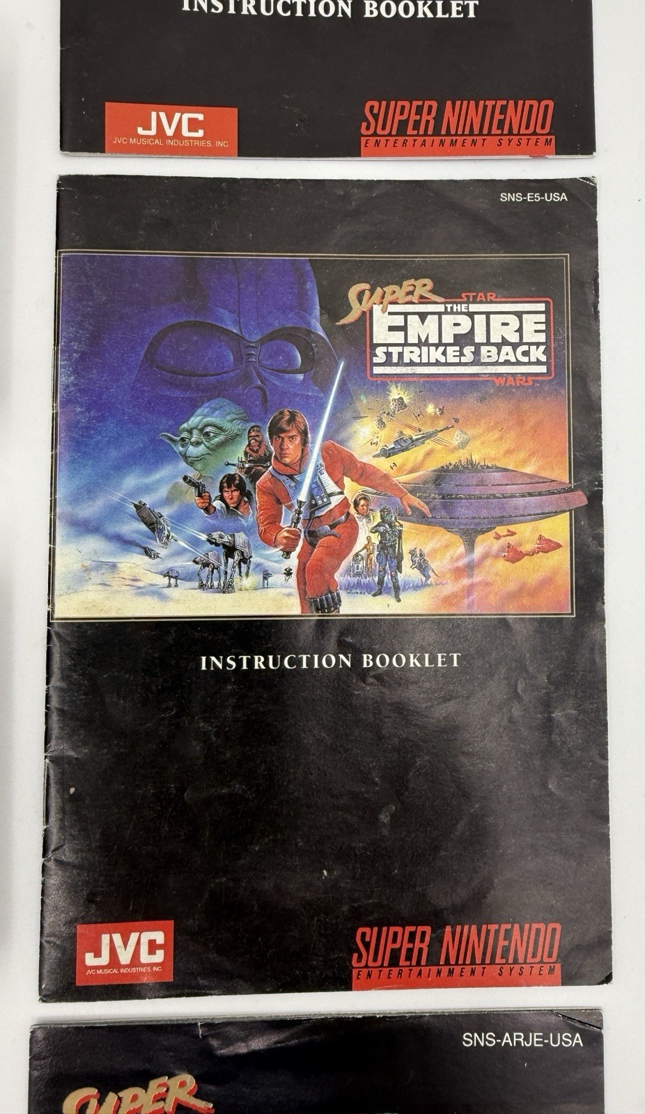 CIB Super Star Wars Trilogy SNES LOT Empire Strikes Return Jedi Fast Free Shipng