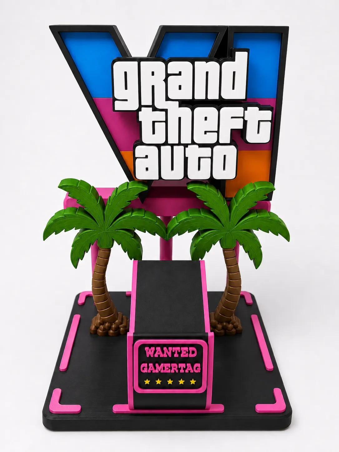 GTA VI 6 Controller Stand | Custom Gamertag | Universal PS5 XBox