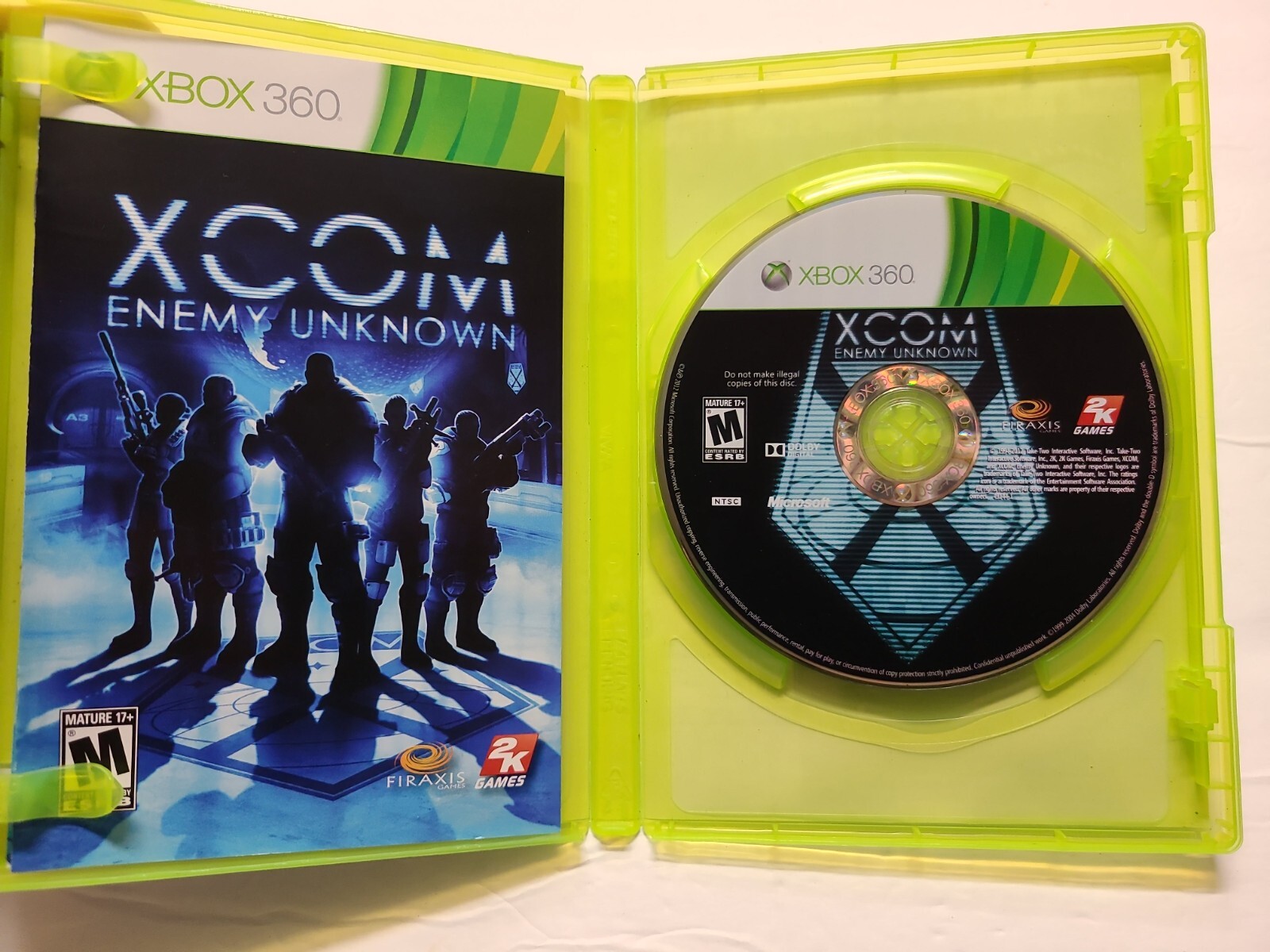 XCOM: Enemy Unknown Microsoft Xbox 360, 2012 Complete WIth Manual CIB FAST SHIP!