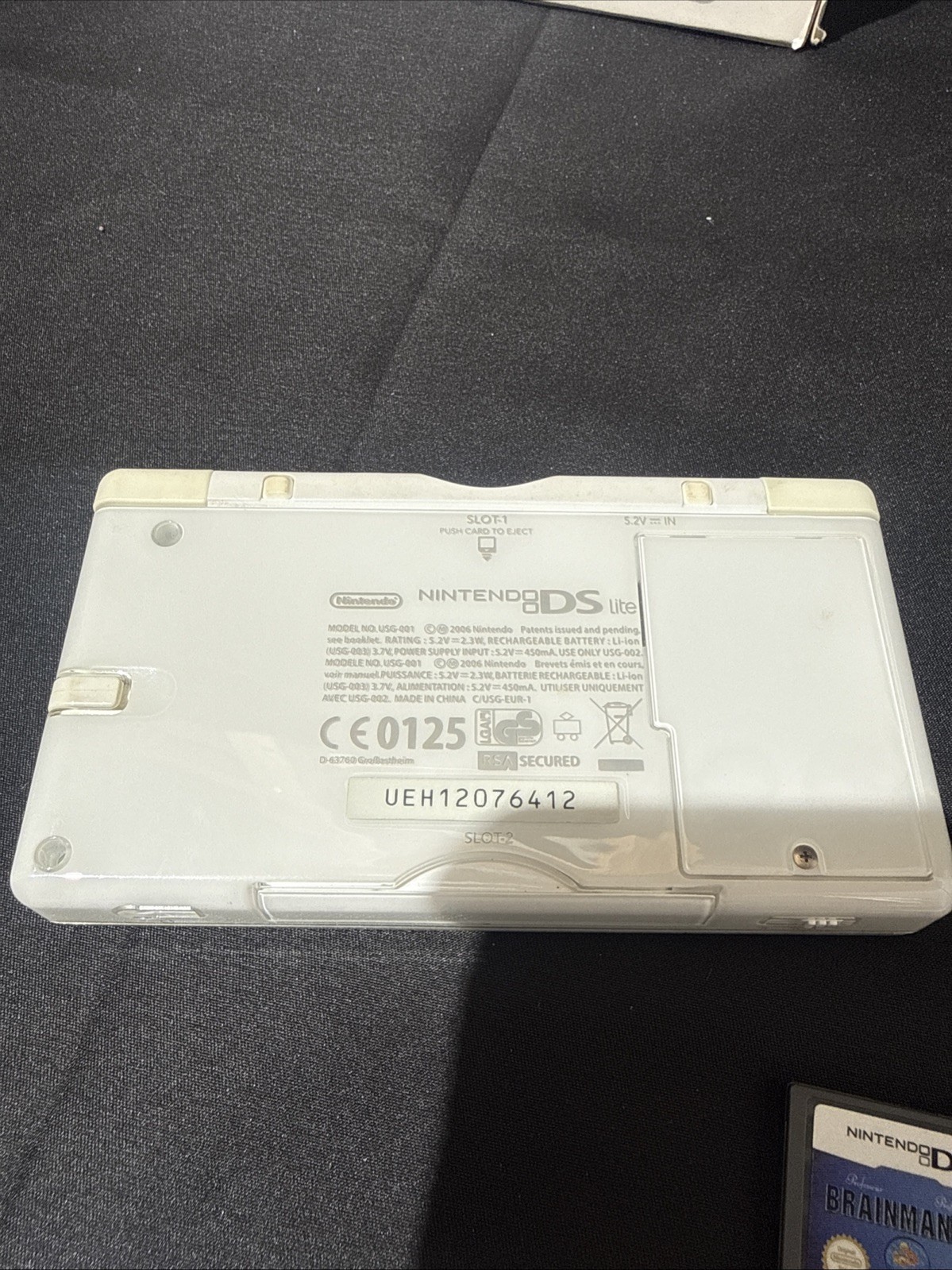Nintendo DS Lite White Handheld Console CIB Tested Working