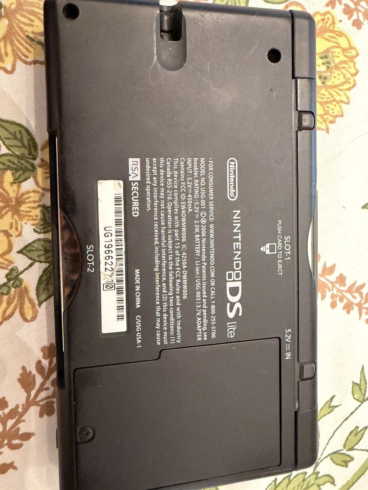 Ds – Nintendo DS Lite blue Handheld System – Black/ blueConsole Tested #2956