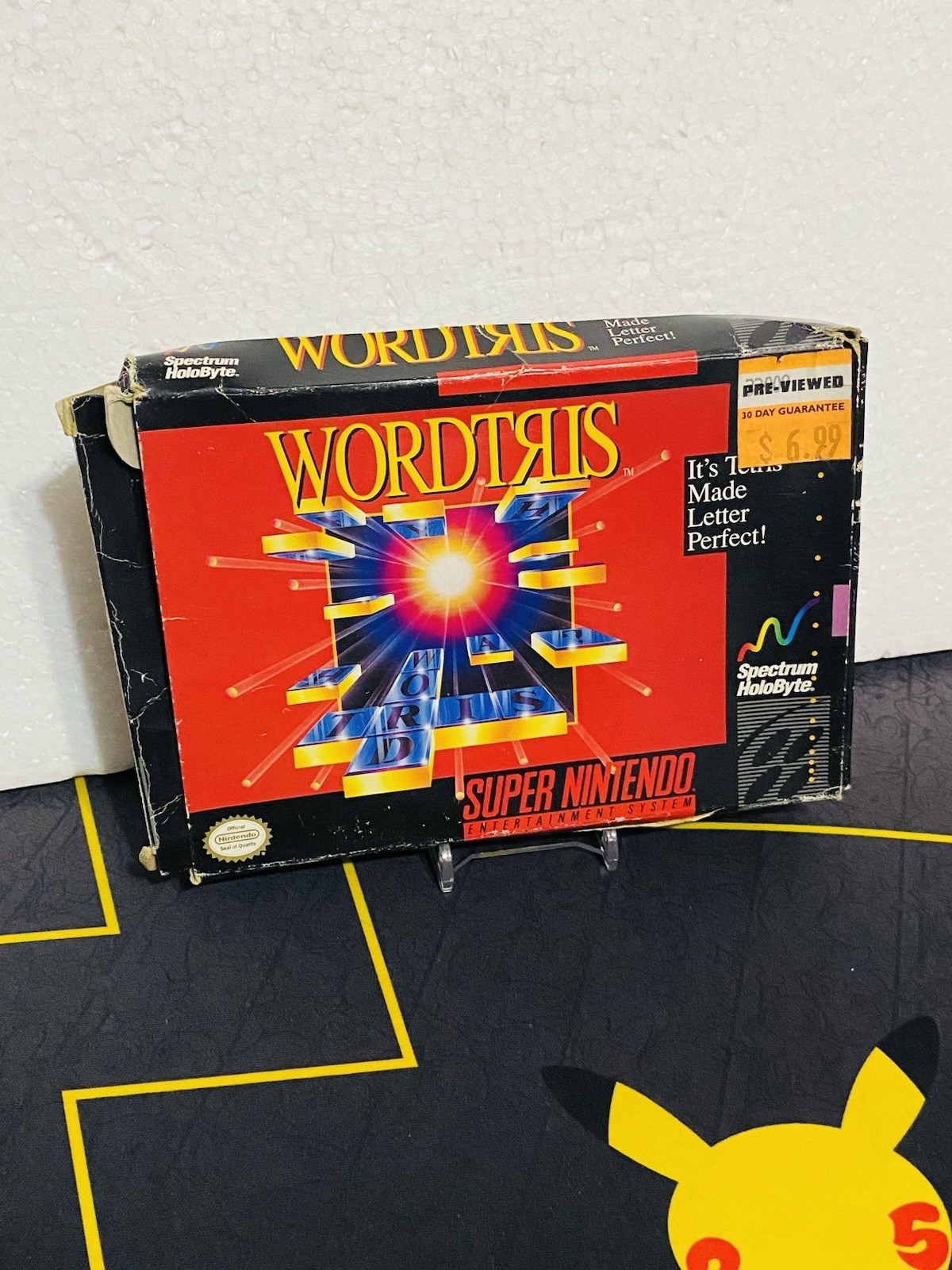 Very Clean Game Wordtris *SNES *Authentic *CIB w Game, Manual and Box