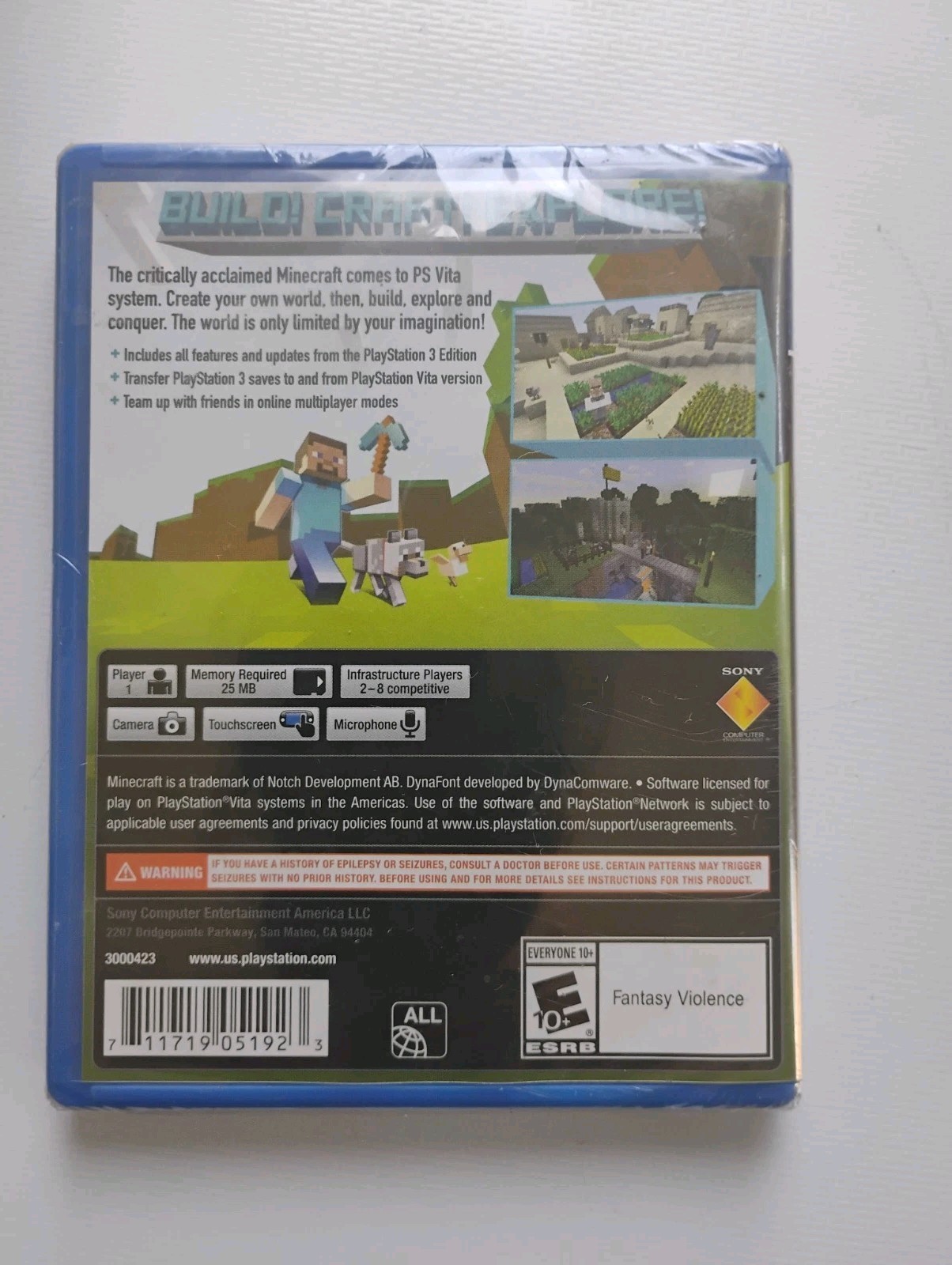 Mojang Minecraft PlayStation Vita Edition PS Vita sealed