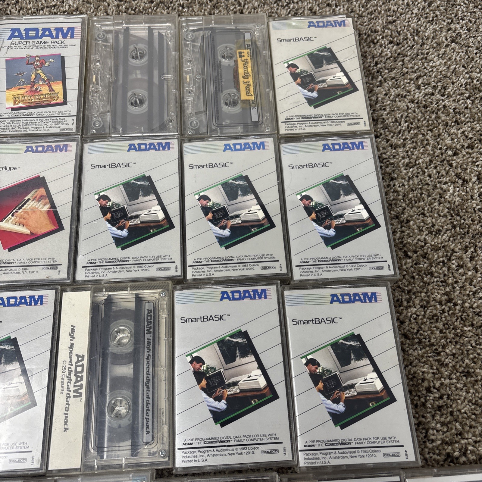 Coleco Adam Computer Digital Data Pack Games And Programs Lot UNTESTED!