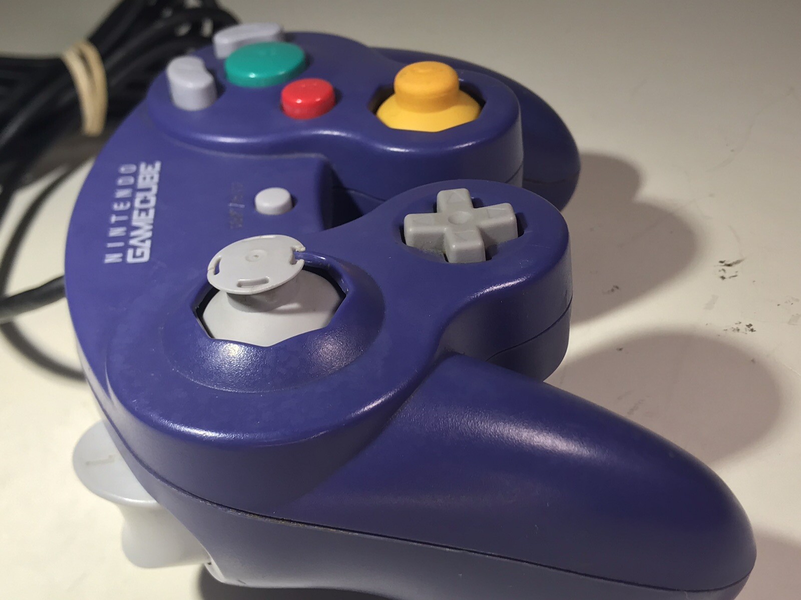 Official Nintendo GameCube Purple Indigo Controller DOL-003 OEM tested working