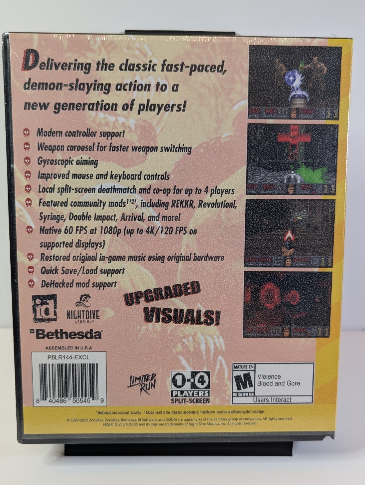 DOOM + DOOM II 1 + 2 (PS5) Limited Run Games 10th Anniversary Variant Cover