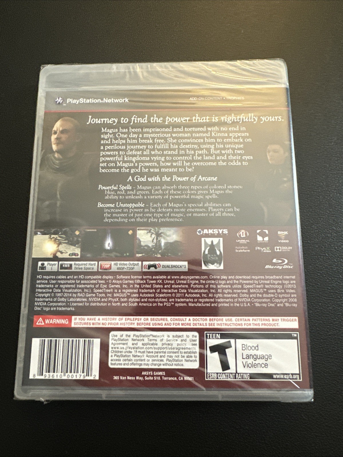 Magus (Sony PlayStation 3, 2014) – New/Sealed – Tiny Rip In Seal