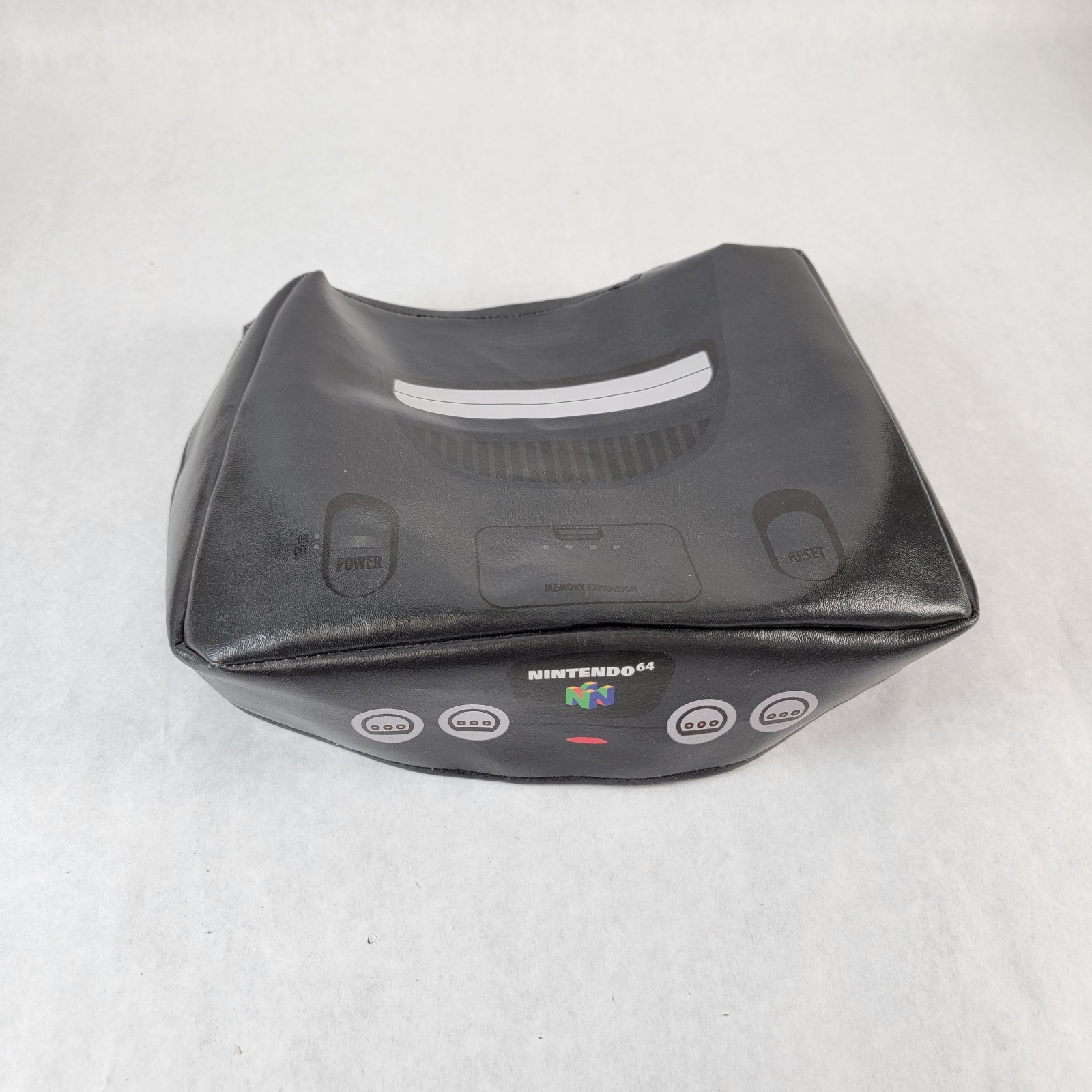 N64 Nintendo 64 System Console Dust Cover Vinyl Black Washable Printer Boy