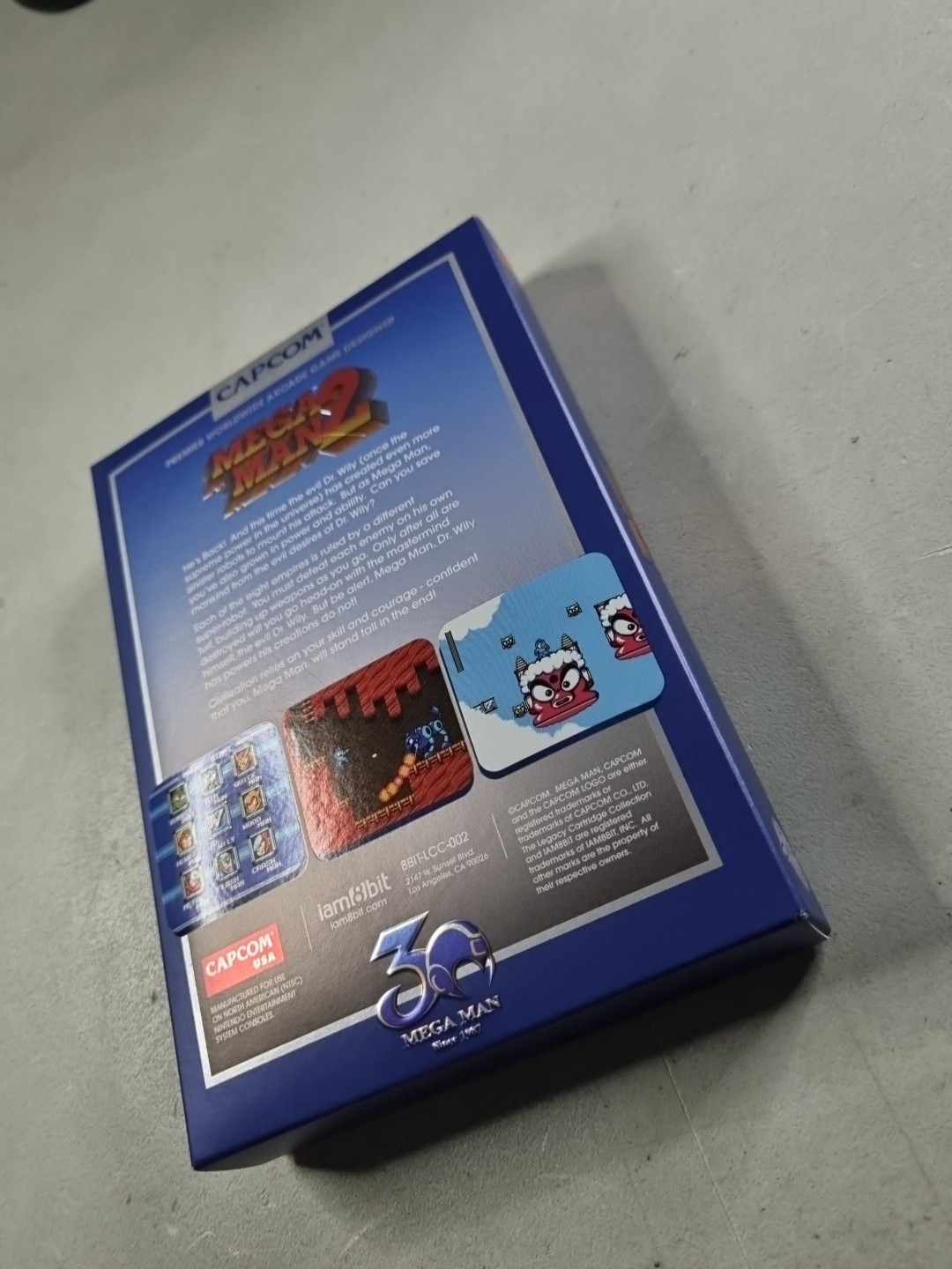 Mega Man 2 NES – 30th Anniversary iam8bit Blue Legacy Cartridge Collection