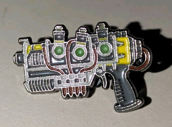 Fallout Plasma Pistol Bethesda Enamel Pin Culturefly Pinback EUC HTF Video Game