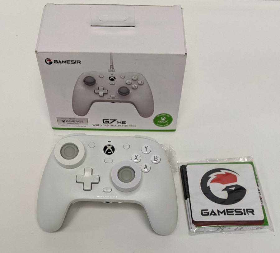 GameSir G7 HE Wired Controller for Xbox – White – Open Box – Hall Effect Sticks