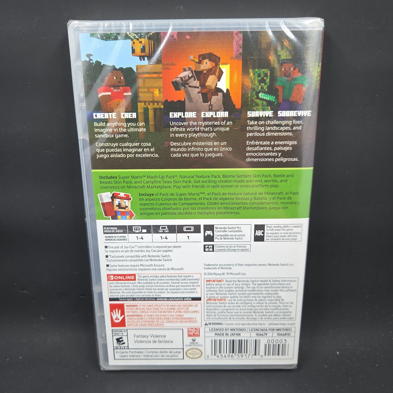 Minecraft- Nintendo Switch- New & Sealed